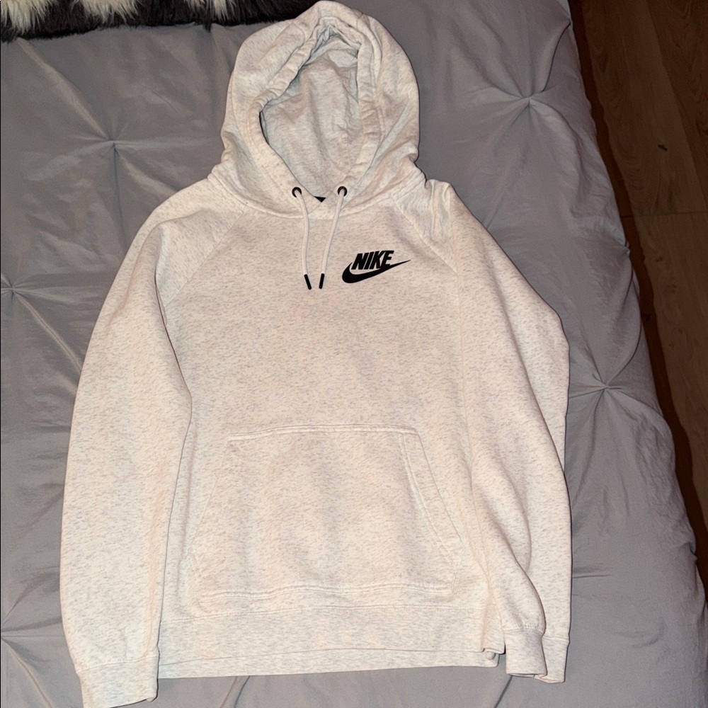 Nike Women’s Heather White Hoodie Sweater